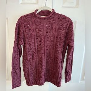 LL Bean Signature Mixed Stitch Sweater NWT